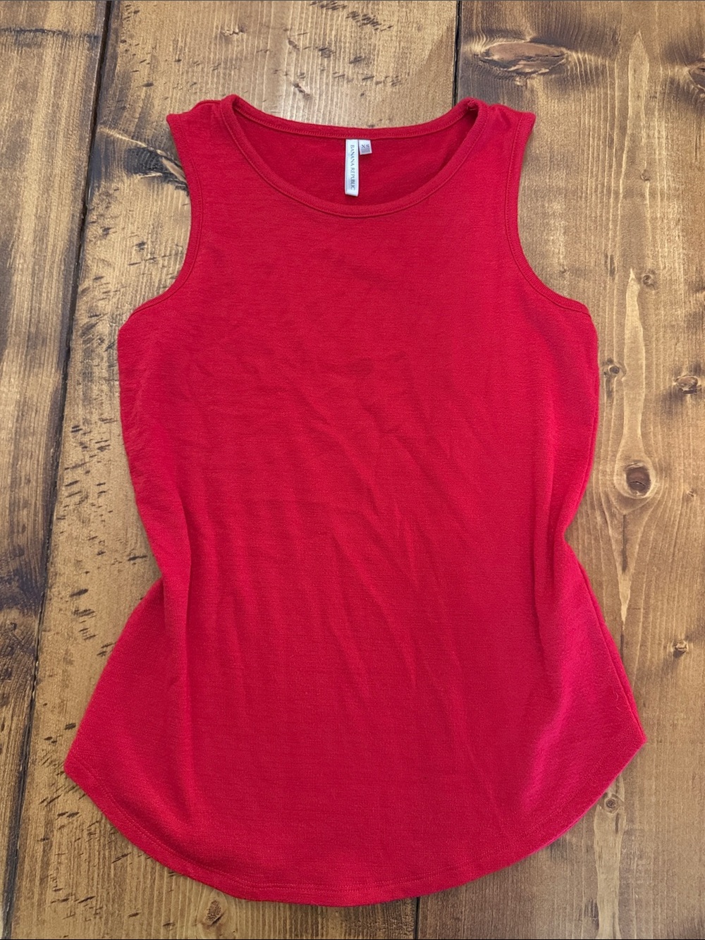 Banana Republic Red Sleeveless Tank Top
